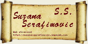 Suzana Serafimović vizit kartica